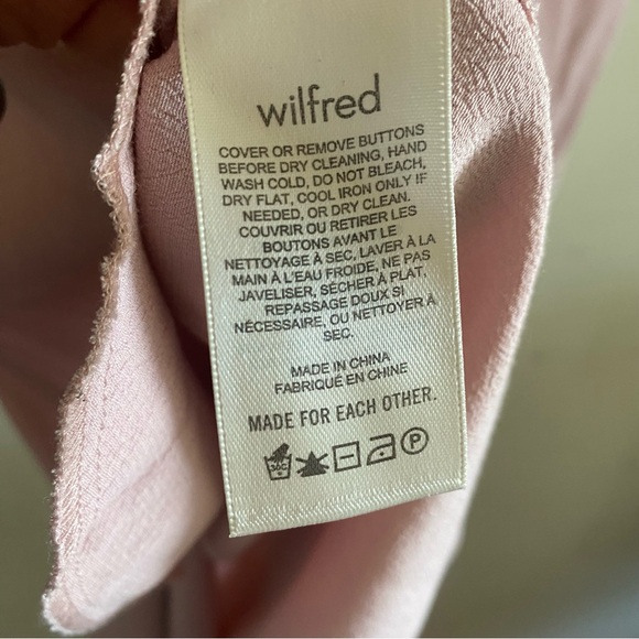 Wilfred Pink Button-Up Long sleeve shirt Dress - Picture 7 of 13